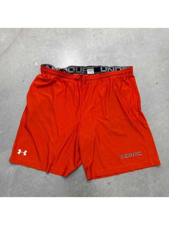 Under Armour Other - Under Armour Princeton Tigers Shorts Mens XL Orange Athletic Training Gym Shorts